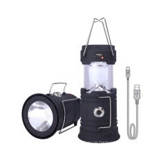 Solar Camping Light USB Recargable Supervivencia al aire libre